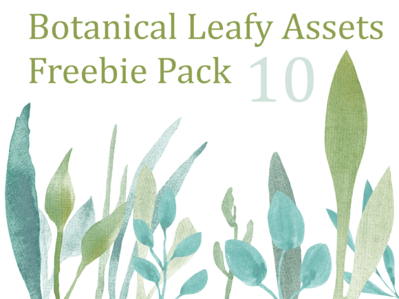 12 Botanical Leafy Watercolor Assets: A Creative Designer’s Dream