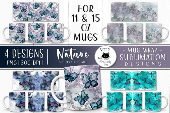 Alcohol Ink Butterfly Mug Wraps: A Creative Way to Personalize Your Daily Cup