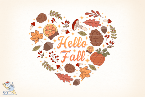 Hello Fall: Creative Digital Design for Versatile Use