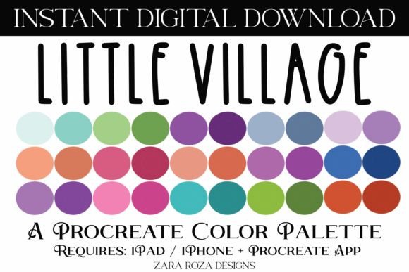 Little Village Procreate Color Palette: A Digital Artist’s Tool for Versatile Design