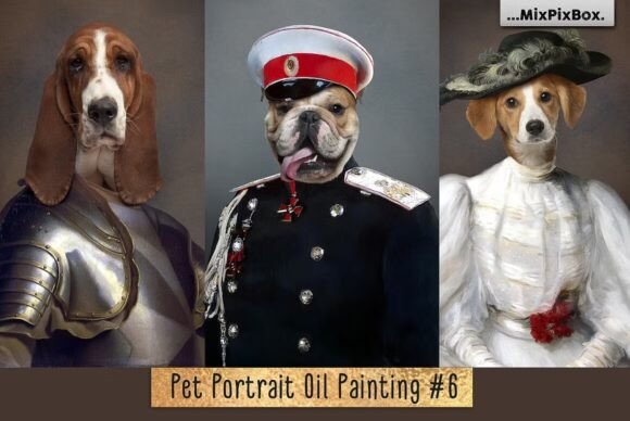 Pet Portrait Oil Painting V.6: Timeless Art for Digital Creators