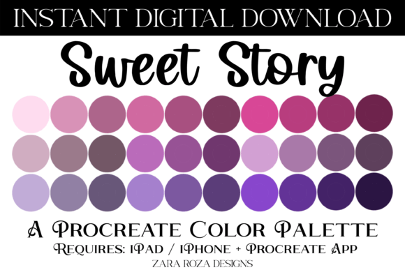 Sweet Story Procreate Color Palette: A Digital Artist’s Guide