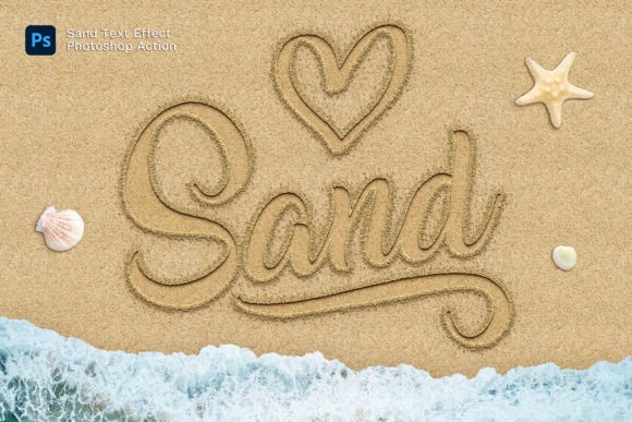 Transform Your Designs with the Sand Effect Photoshop Action