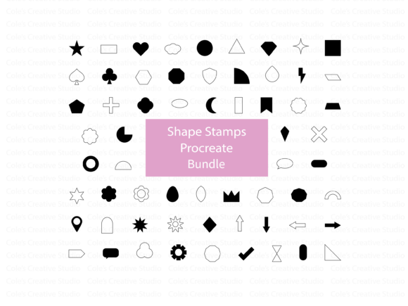 Unlock Your Creative Potential with the Procreate Shape Stamp Brush Bundle