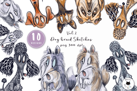 Watercolor Funny Dog Clipart Bundle: A Creative Treasure for Dog Lovers and Craft Enthusiasts