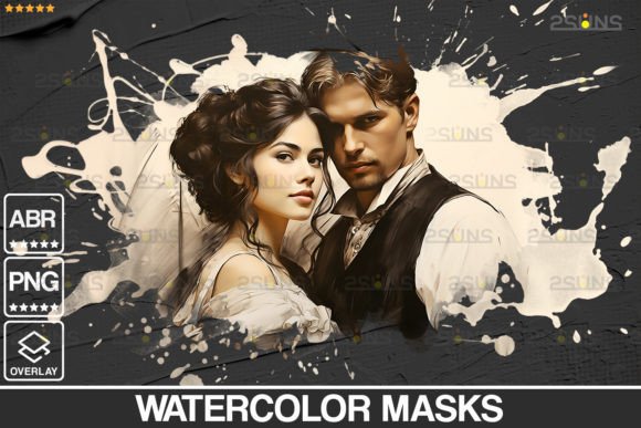 Watercolor Overlay & Clipping Masks PNG: Elevating Design with Artistic Flair
